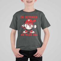 Red October Phillies T Shirt For Kid Philadelphia Baseball Drip Boy - Wonder Print Shop