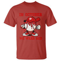 Red October Phillies T Shirt Philadelphia Baseball Drip Boy - Wonder Print Shop