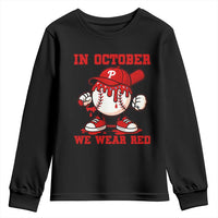 Red October Phillies Youth Sweatshirt Philadelphia Baseball Drip Boy - Wonder Print Shop