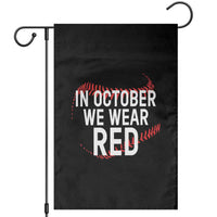 In October We Wear Red Garden Flag Philadelphia Baseball Phillies - Wonder Print Shop
