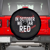 In October We Wear Red Spare Tire Cover Philadelphia Baseball Phillies - Wonder Print Shop
