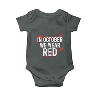 In October We Wear Red Baby Onesie Philadelphia Baseball Phillies - Wonder Print Shop