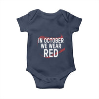 In October We Wear Red Baby Onesie Philadelphia Baseball Phillies - Wonder Print Shop