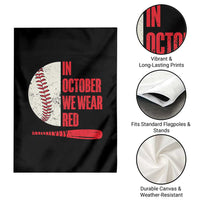 Red October Phillies Garden Flag Retro Philadelphia Baseball Fan - Wonder Print Shop