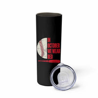 Red October Phillies Skinny Tumbler Retro Philadelphia Baseball Fan - Wonder Print Shop