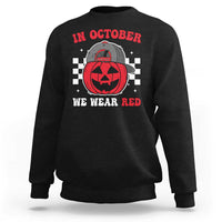 Red October Halloween Sweatshirt Vintage Philadelphia Baseball Fan Jackolantern Pumpkin - Wonder Print Shop