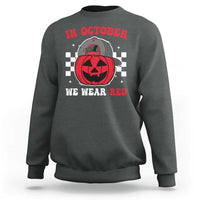 Red October Halloween Sweatshirt Vintage Philadelphia Baseball Fan Jackolantern Pumpkin - Wonder Print Shop