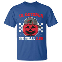 Red October Halloween T Shirt Vintage Philadelphia Baseball Fan Jackolantern Pumpkin - Wonder Print Shop