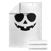 Pumpkin Face Throw Blanket Vintage Jack o Lantern Jackolantern Spooky Season Halloween - Wonder Print Shop