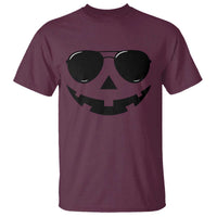 Pumpkin Face T Shirt Vintage Jack o Lantern Jackolantern Spooky Season Halloween - Wonder Print Shop