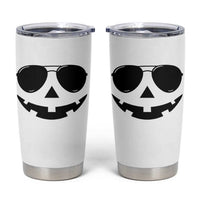 Pumpkin Face Tumbler Cup Vintage Jack o Lantern Jackolantern Spooky Season Halloween - Wonder Print Shop