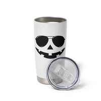 Pumpkin Face Tumbler Cup Vintage Jack o Lantern Jackolantern Spooky Season Halloween - Wonder Print Shop