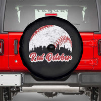 Vintage Red October Spare Tire Cover Philadelphia Skyline Retro Philly Cityscape - Wonder Print Shop