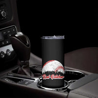 Vintage Red October Skinny Tumbler Philadelphia Skyline Retro Philly Cityscape - Wonder Print Shop