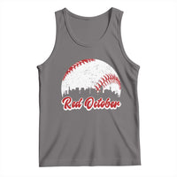 Vintage Red October Tank Top Philadelphia Skyline Retro Philly Cityscape - Wonder Print Shop