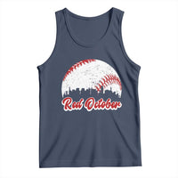 Vintage Red October Tank Top Philadelphia Skyline Retro Philly Cityscape - Wonder Print Shop