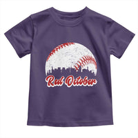 Vintage Red October Toddler T Shirt Philadelphia Skyline Retro Philly Cityscape - Wonder Print Shop