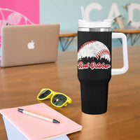 Vintage Red October Tumbler With Handle Philadelphia Skyline Retro Philly Cityscape - Wonder Print Shop