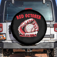 Red October Spare Tire Cover Baseball Drip Ice Cream Sprinkles Baseball Glove - Wonder Print Shop