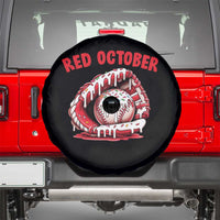 Red October Spare Tire Cover Baseball Drip Ice Cream Sprinkles Baseball Glove - Wonder Print Shop