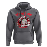 Red October Hoodie Baseball Drip Ice Cream Sprinkles Baseball Glove - Wonder Print Shop