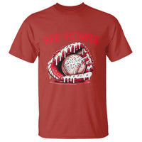 Red October T Shirt Baseball Drip Ice Cream Sprinkles Baseball Glove - Wonder Print Shop