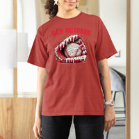 Red October T Shirt For Women Baseball Drip Ice Cream Sprinkles Baseball Glove - Wonder Print Shop
