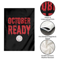 October Ready Garden Flag Philadelphia Playoff Baseball Gift Halloween Costume - Wonder Print Shop