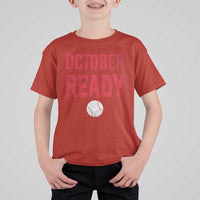 October Ready T Shirt For Kid Philadelphia Playoff Baseball Gift Halloween Costume - Wonder Print Shop