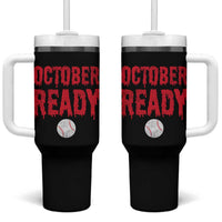 October Ready Tumbler With Handle Philadelphia Playoff Baseball Gift Halloween Costume - Wonder Print Shop