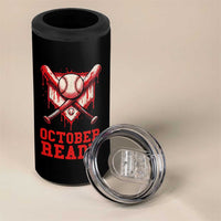 October Ready 4 in 1 Can Cooler Tumbler Philadelphia Playoff Baseball Drip Graffiti - Wonder Print Shop