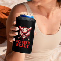 October Ready 4 in 1 Can Cooler Tumbler Philadelphia Playoff Baseball Drip Graffiti - Wonder Print Shop