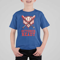 October Ready T Shirt For Kid Philadelphia Playoff Baseball Drip Graffiti - Wonder Print Shop