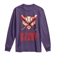 October Ready Long Sleeve Shirt Philadelphia Playoff Baseball Drip Graffiti - Wonder Print Shop