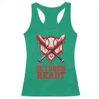 October Ready Racerback Tank Top Philadelphia Playoff Baseball Drip Graffiti - Wonder Print Shop