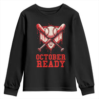 October Ready Youth Sweatshirt Philadelphia Playoff Baseball Drip Graffiti - Wonder Print Shop