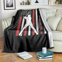 Phillies Baseball Throw Blanket Cool Distressed Philadelphia Red October US Flag - Wonder Print Shop
