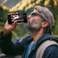 Phillies Baseball 4 in 1 Can Cooler Tumbler Cool Distressed Philadelphia Red October US Flag - Wonder Print Shop