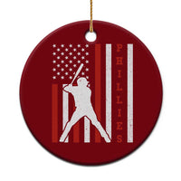 Phillies Baseball Ceramic Ornament Cool Distressed Philadelphia Red October US Flag - Wonder Print Shop