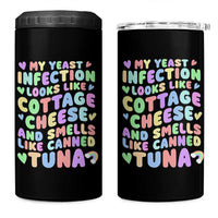 Inappropriate Adult 4 in 1 Can Cooler Tumbler Funny My Yeast Infection Roulette Game - Wonder Print Shop