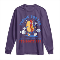 Funny Embarrassing Long Sleeve Shirt Public Tooter It's More Than A Fart Inappropriate - Wonder Print Shop