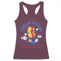 Funny Embarrassing Racerback Tank Top Public Tooter It's More Than A Fart Inappropriate - Wonder Print Shop