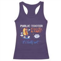 Public Tooter Racerback Tank Top Its More Than A Fart Funny Inappropriate Embarrassing - Wonder Print Shop