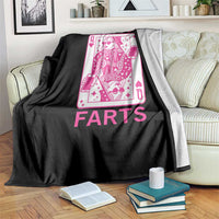 Queen of Farts Throw Blanket Funny Joke Inappropriate Fart Prank Gift - Wonder Print Shop