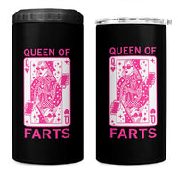 Queen of Farts 4 in 1 Can Cooler Tumbler Funny Joke Inappropriate Fart Prank Gift - Wonder Print Shop