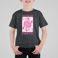 Queen of Farts T Shirt For Kid Funny Joke Inappropriate Fart Prank Gift - Wonder Print Shop