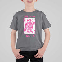 Queen of Farts T Shirt For Kid Funny Joke Inappropriate Fart Prank Gift - Wonder Print Shop