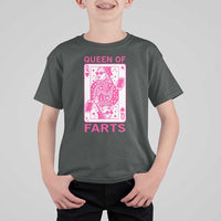 Queen of Farts T Shirt For Kid Funny Joke Inappropriate Fart Prank Gift - Wonder Print Shop