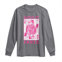 Queen of Farts Long Sleeve Shirt Funny Joke Inappropriate Fart Prank Gift - Wonder Print Shop