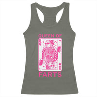 Queen of Farts Racerback Tank Top Funny Joke Inappropriate Fart Prank Gift - Wonder Print Shop